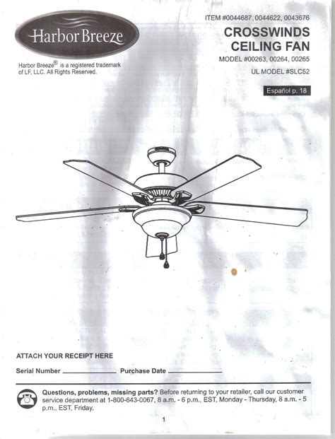 harbor breeze fans parts diagram